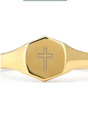 Kendra scott DAVIS SIGNET RING IN 18K GOLD VERMEIL